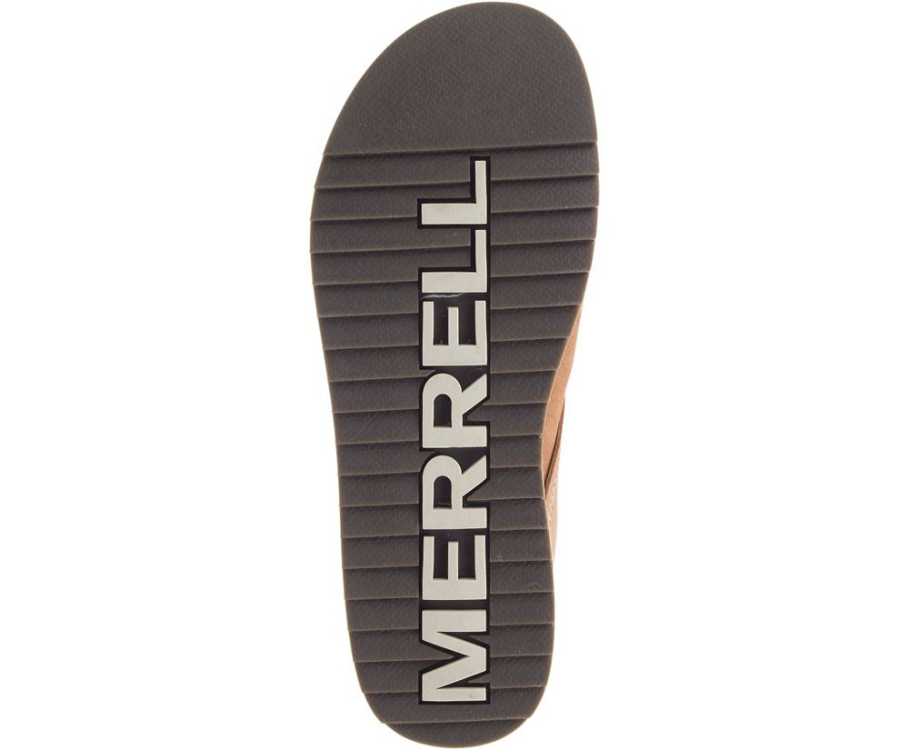 Merrell Slip Ons Khaki - Juno Clog Suede - Womens 62AWEQIHC